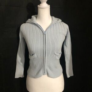 Light Blue Women's Hooded Sweater